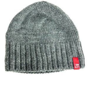 Chick-Fil-A Grey Knitted Ribbed Brim with Red Logo Tag